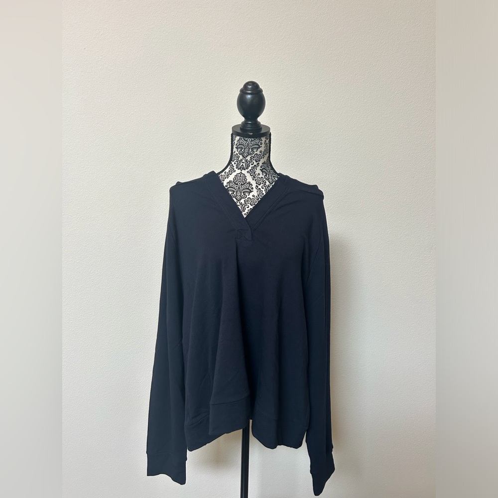 Daily Ritual Women’s Plus Size  Dark Navy Hoodie XXL